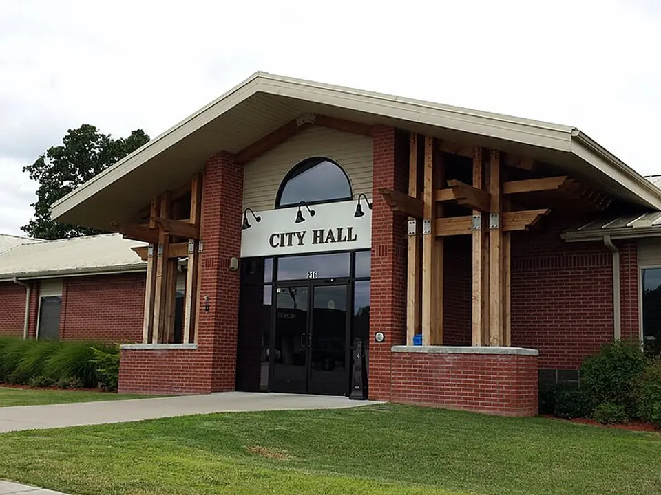 City Hall building in Lowell, Arkansas