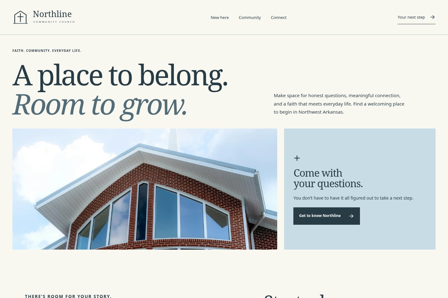 Gathered: Northline Community Church website preview